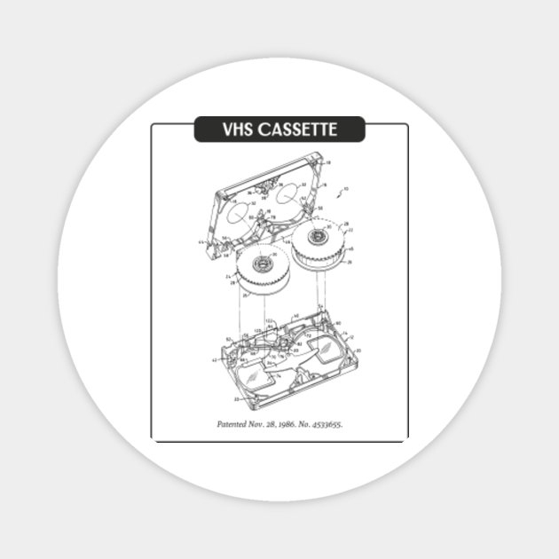 VHS Cassette Exploding Diagram Exploding Diagram TeePublic